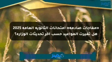 «مفاجآت صادمة» امتحانات الثانوية العامة 2025 هل تغيرت المواعيد حسب آخر تحديثات الوزارة؟